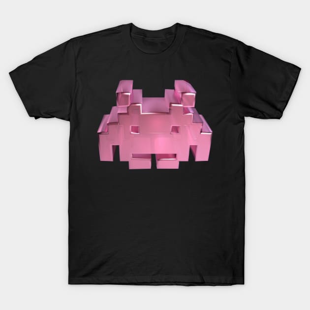 3D Alien - Satin T-Shirt by 3DMe